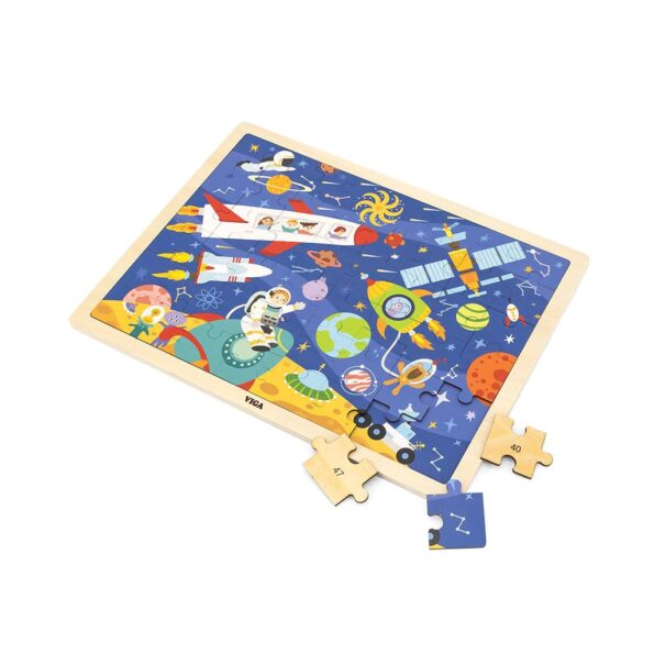 <p>Drevené puzzle Viga objavuj vesmír 48 dielikov</p> – Obrázok 3